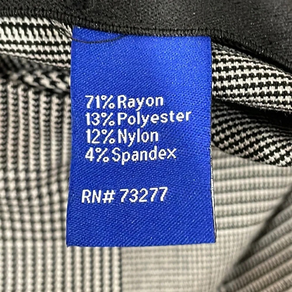 NWOT Apt. 9 Pull On Stretch Ankle Pants Black White Plain S - Picture 14 of 16